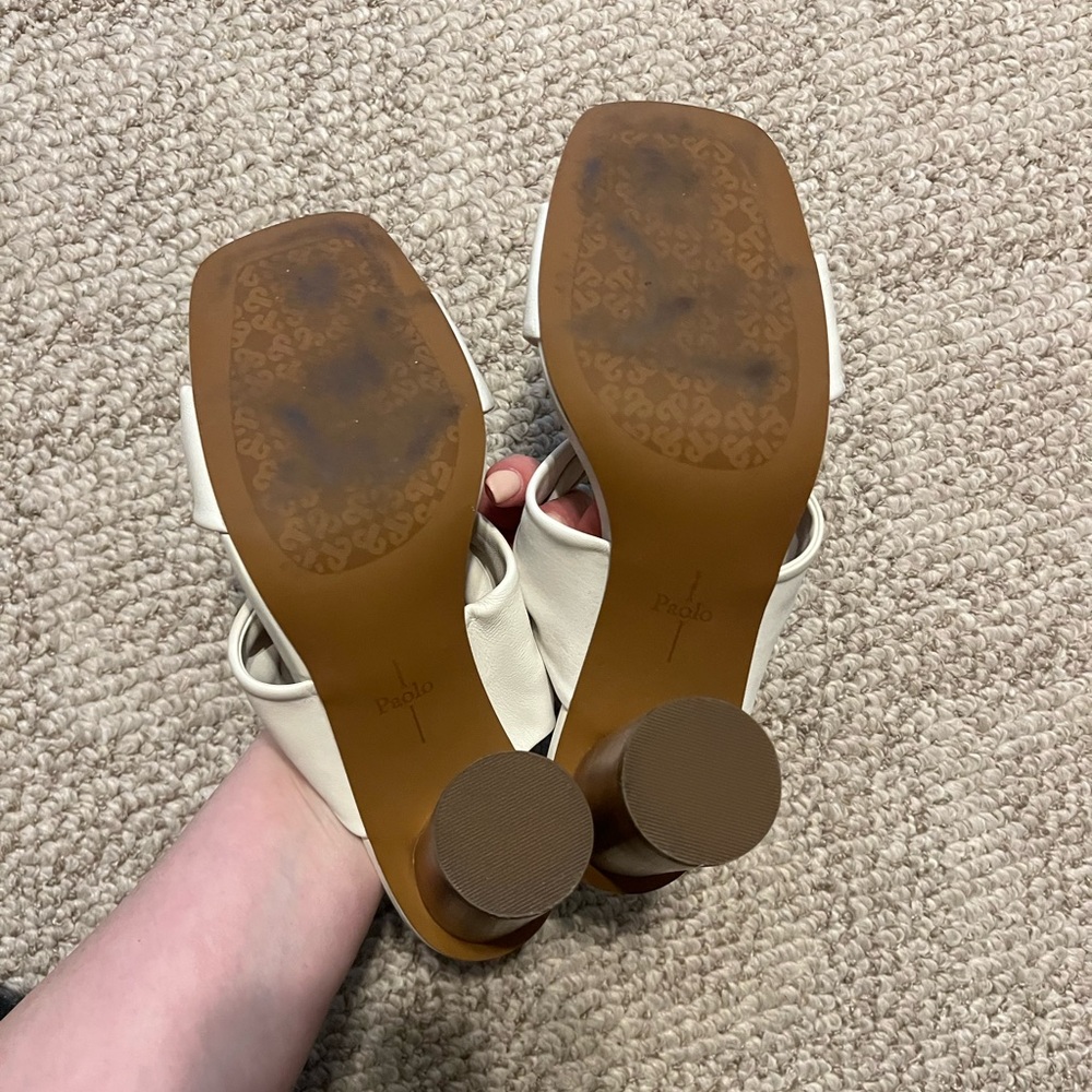 Paolo White Women's Sandals - Picture 5 of 6